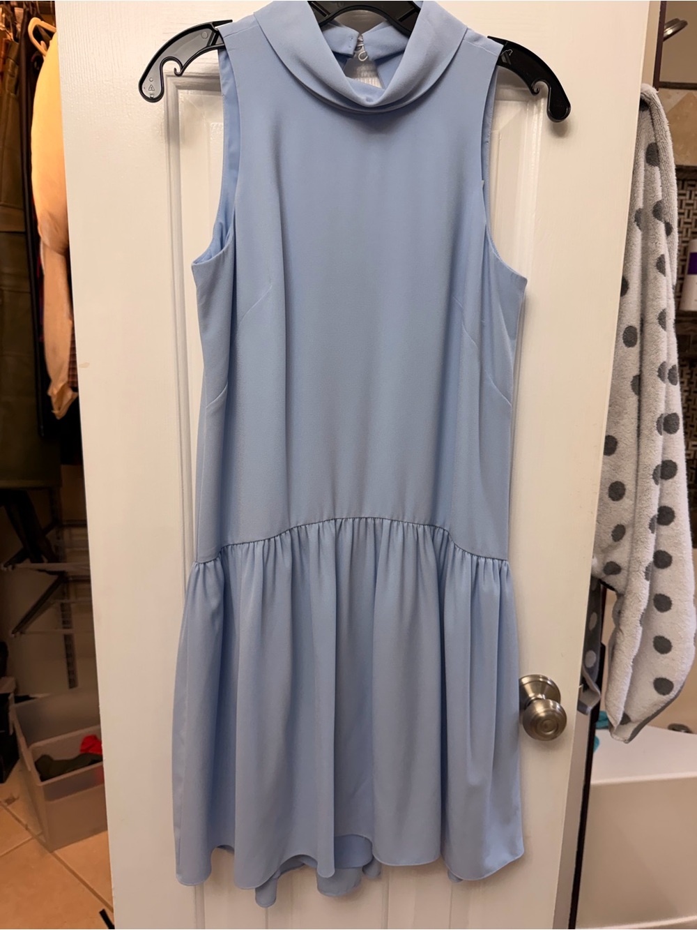 Eliza J Pale Blue Sleeveless Dress